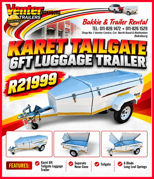 KARET TAILGATE 6FT LUGGAGE TRAILER KARET TAILGATE 6FT LUGGAGE TRAILER
